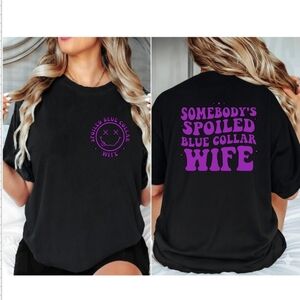 Spoiled blue collar wife shirt cute popular trending retro Purple